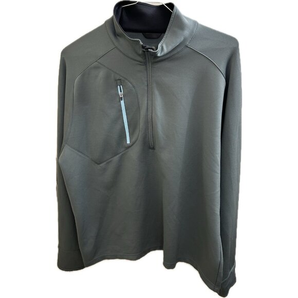 Zero Restriction Sweater Mens Large Gray Pullover  Tour Series Golf Zip Adult - Picture 1 of 11